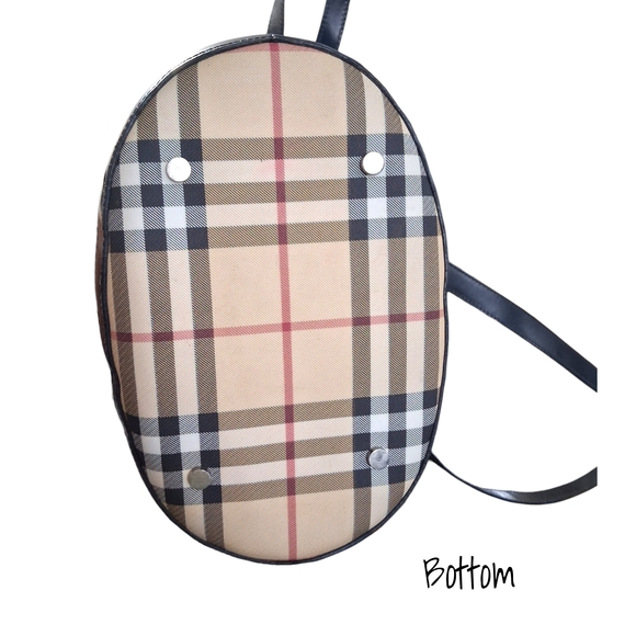 Vintage Burberry London Nova Check Bucket Bag Classic Plaid - Picture 7 of 12